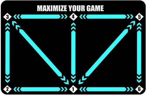 Alnicov -Fußballtrainingsmatte, große Fußballmeisterschaftsmatte, neue Art von Fußballtrainingsausrüstung, Sportpropterpads, Ballkontrolle, Dribble Matte, Innenfußballmatte