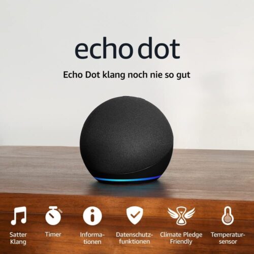 Echo Dot (neuestes Gen) Smart Speaker mit Alexa | Holzkohle