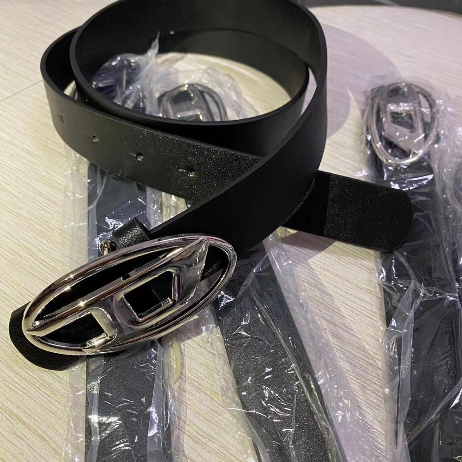 Cookoe Ovale Metall-Buchstabenschnalle, für Damen und Herren, Pu, Dekorativer Gürtel, Luxuriöses-Design, Persönlicheil, Vielseeitiger Gürtele – Bild 5