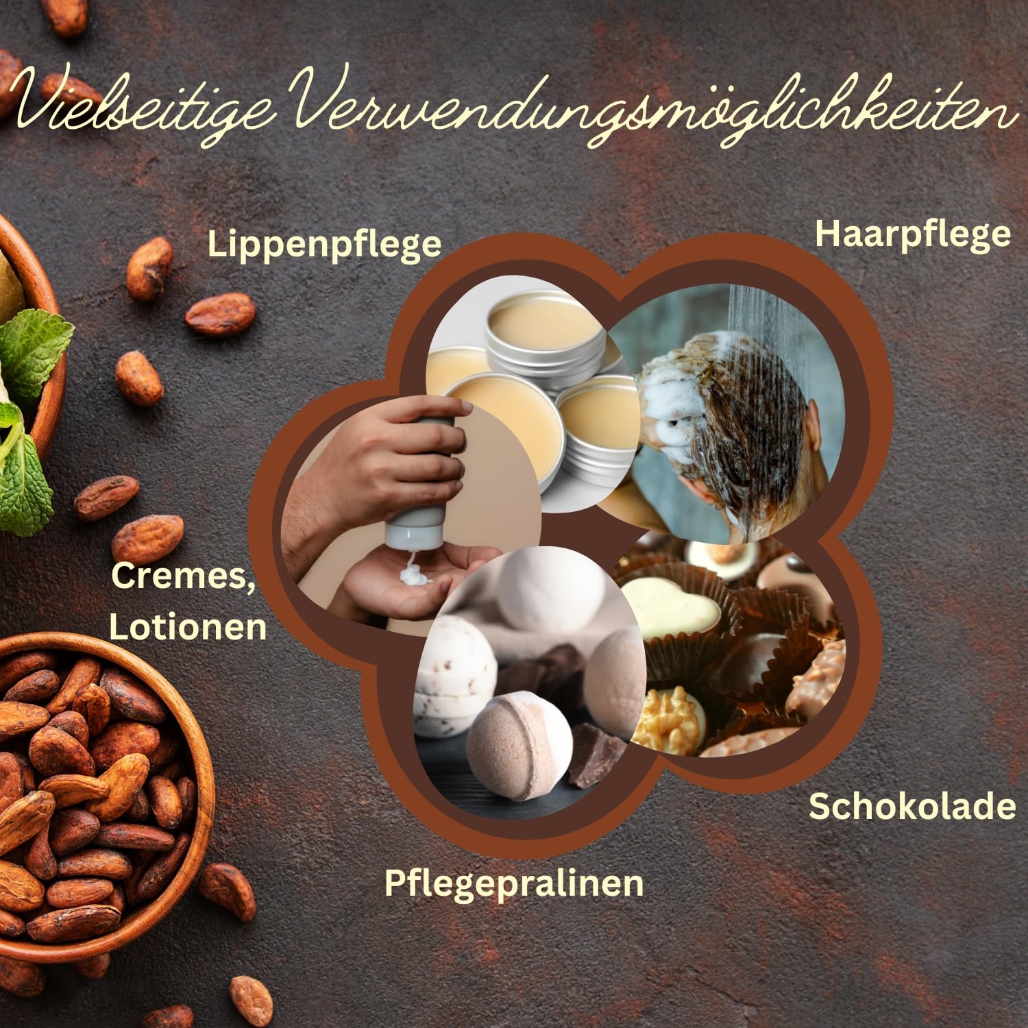 Waldkakaobutter | Pastillen | 100 g | Perfekt für Kosmetika | Natürlich vegan und rein | Theobroma Kakaobutter Butter | Lebensmittelqualität – Bild 3