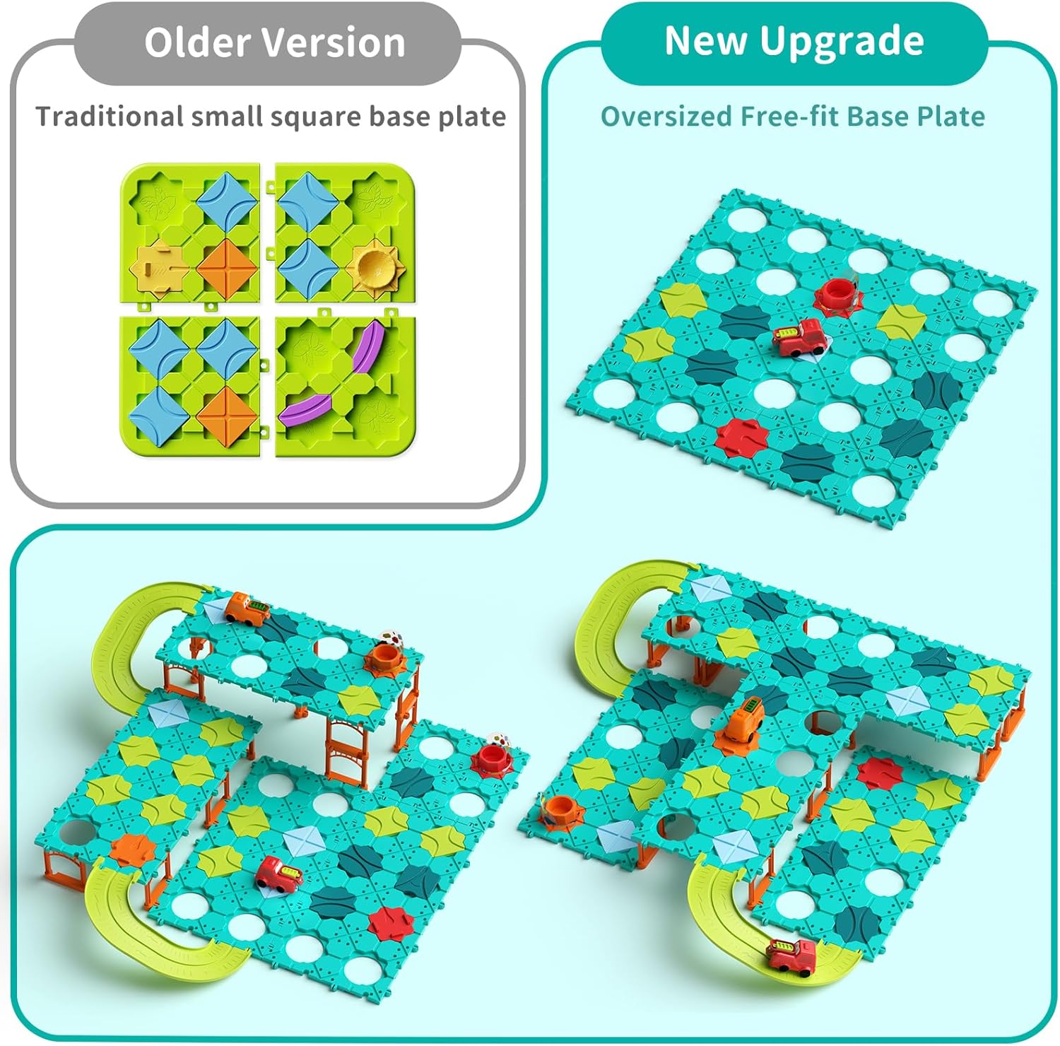 STEM -Brettspiele, Kinderspielzeug, logischer Straßenbauer, Straßenset mit drei Levels für Kinder, Montessori Logic Puzzle Set mit elektrischem Trolley, Kinderspielzeuggeschenk von 6 7 8 9 Jahre – Bild 5
