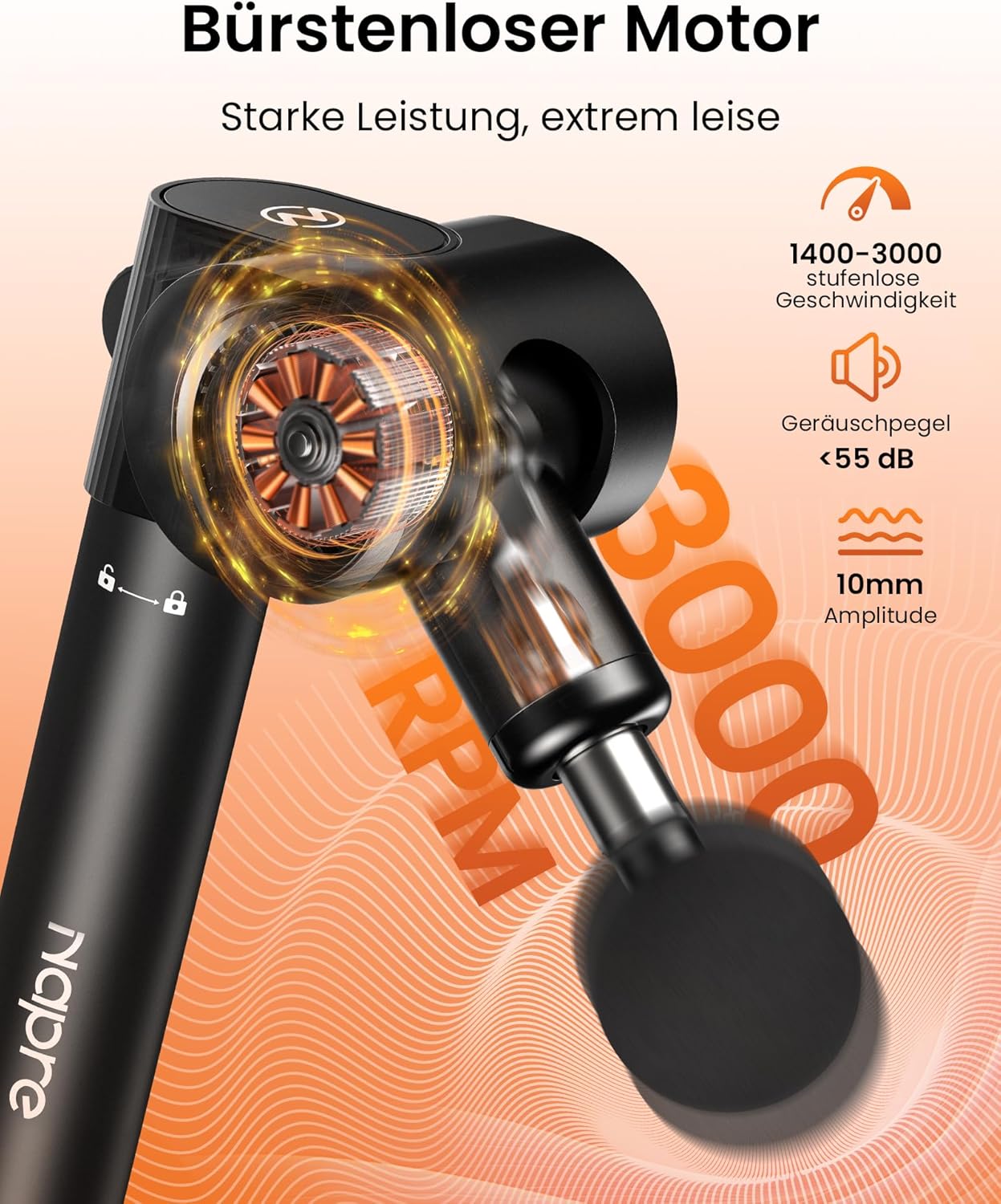 Napre -Massage -Pistolenmuskel -Percussion -Massagebast – Bild 4