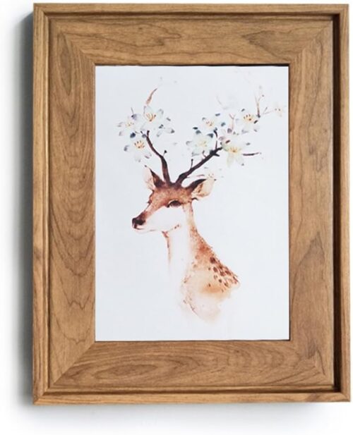 Huixiang Vintage Retro rustikaler Fotorahmen für Fotos, kann aufgehängt oder aufgestanden werden, schönes Geschenk für Muttertag / Hochzeitstag, türkis / blau, 13x18cm