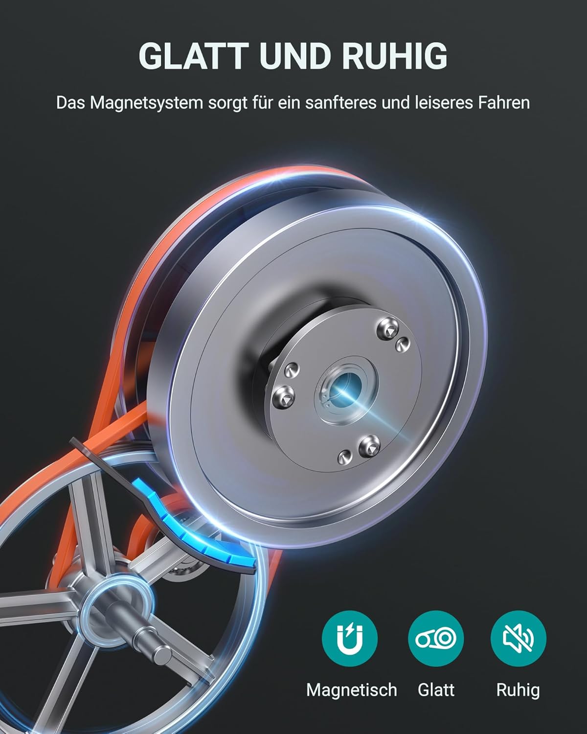 Merach 4-in-1-faltbares Übungsrad mit LCD-Monitor und Handimpulsmessung, magnetisches Ergometer-Trainingrad mit bequemem Sitzkissen, Fitnessbikes für Zuhause, Platzeinsparung – Bild 5