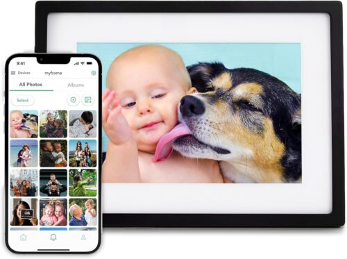 Skylight Frame – WLAN Digital Billder Frame, 10 -Zoll -Touchscreen, sofort per E -Mail oder App Fotos senden, Cloud Storage – Tolles Geschenk
